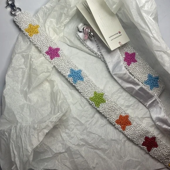 NWT Tiana Designs Ny Beaded Square Crossbody Rainbow Rolling Stones Purse Bag - Picture 10 of 15